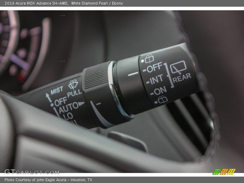 White Diamond Pearl / Ebony 2019 Acura MDX Advance SH-AWD