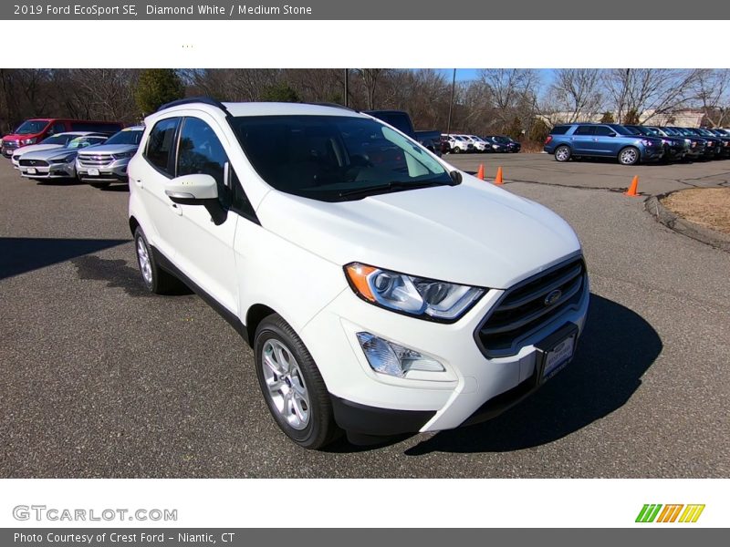 Diamond White / Medium Stone 2019 Ford EcoSport SE