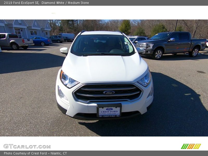 Diamond White / Medium Stone 2019 Ford EcoSport SE