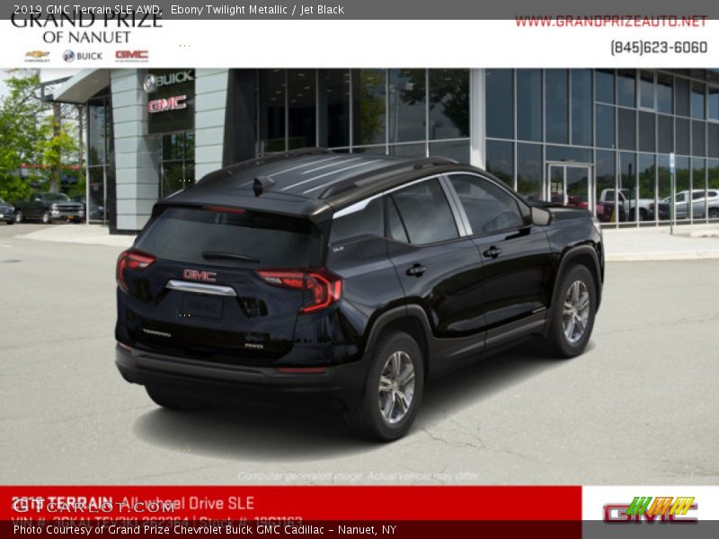 Ebony Twilight Metallic / Jet Black 2019 GMC Terrain SLE AWD