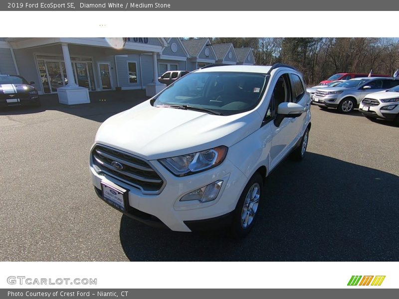 Diamond White / Medium Stone 2019 Ford EcoSport SE