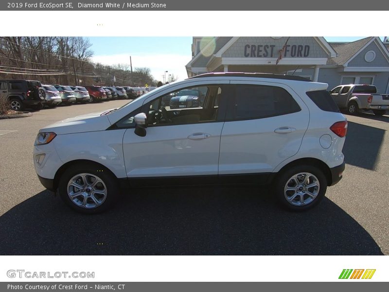 Diamond White / Medium Stone 2019 Ford EcoSport SE