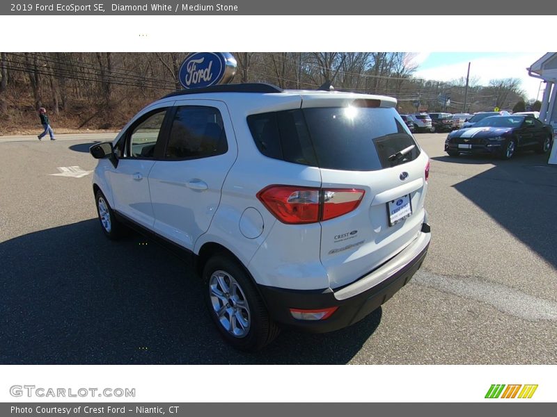 Diamond White / Medium Stone 2019 Ford EcoSport SE