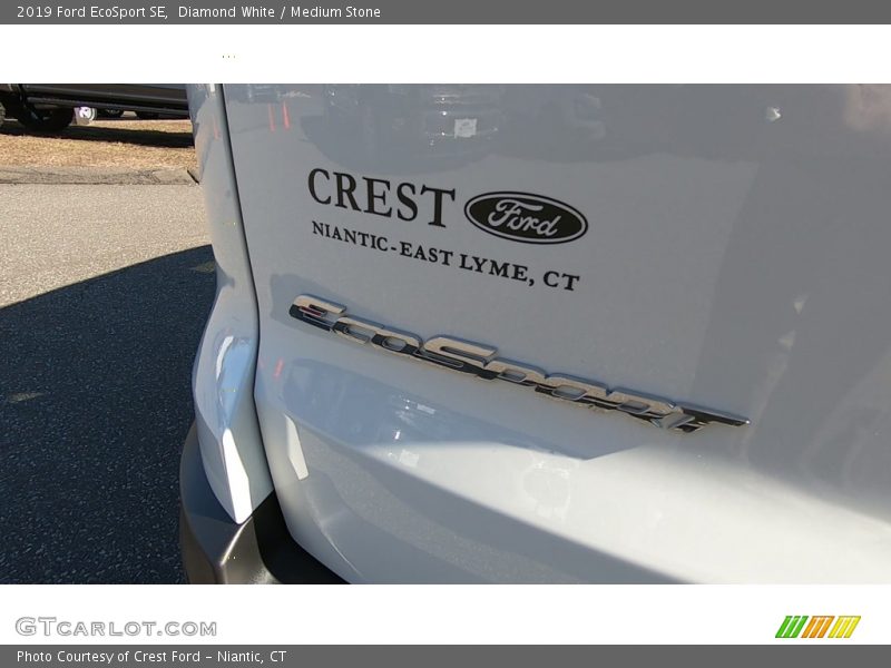 Diamond White / Medium Stone 2019 Ford EcoSport SE