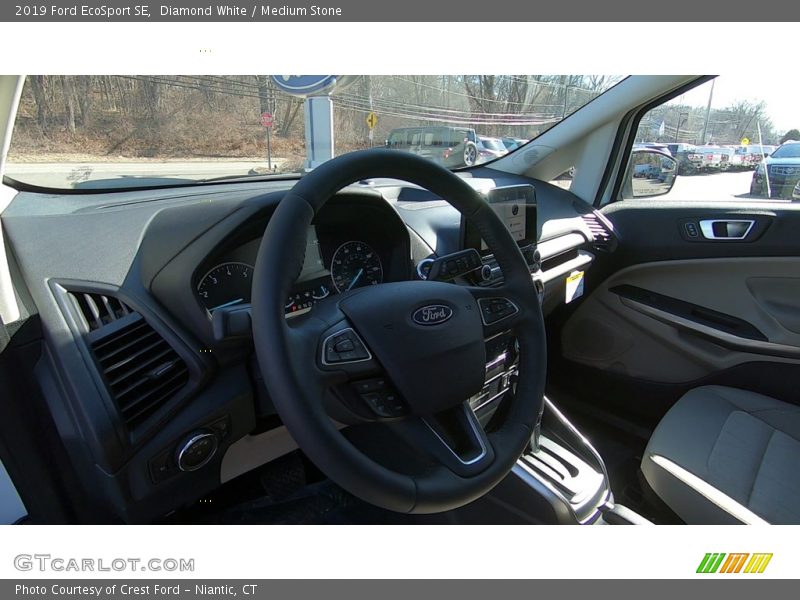 Diamond White / Medium Stone 2019 Ford EcoSport SE