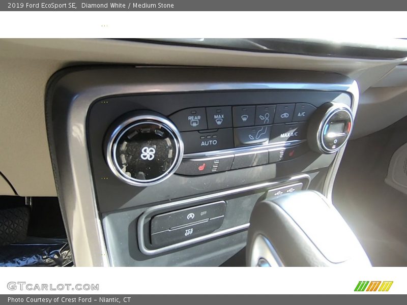 Diamond White / Medium Stone 2019 Ford EcoSport SE