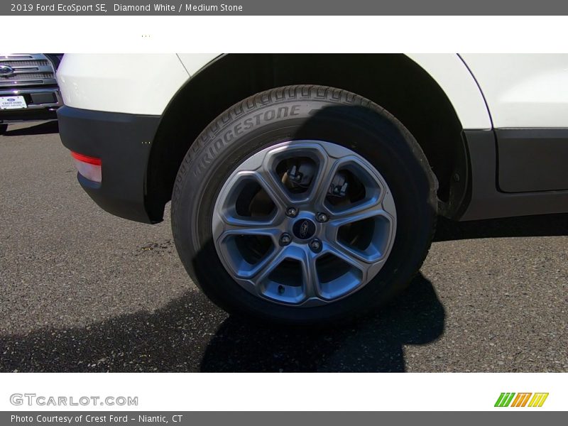Diamond White / Medium Stone 2019 Ford EcoSport SE