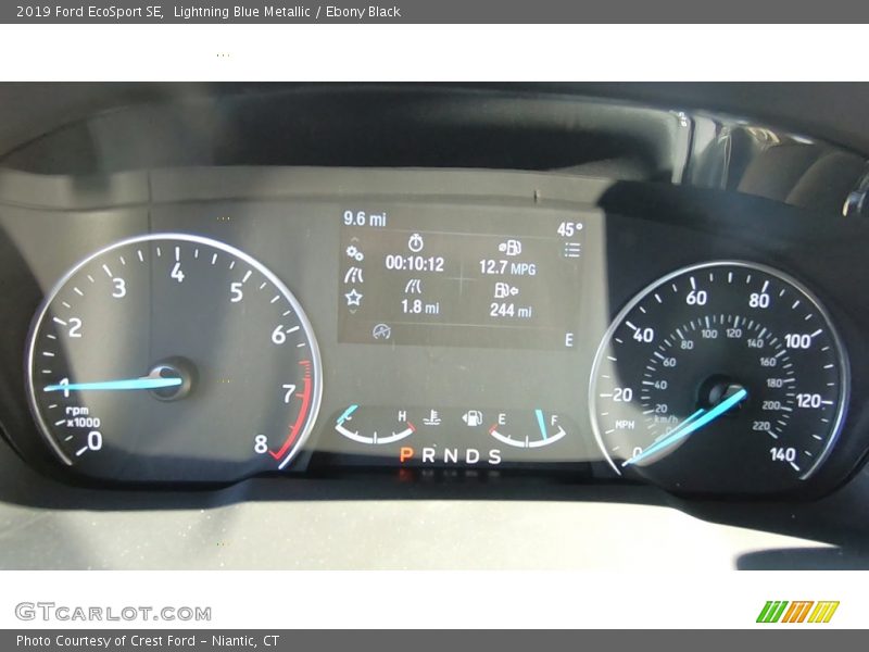 Lightning Blue Metallic / Ebony Black 2019 Ford EcoSport SE