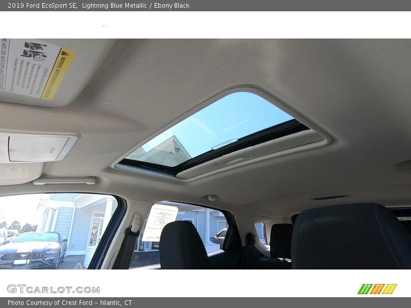 Lightning Blue Metallic / Ebony Black 2019 Ford EcoSport SE