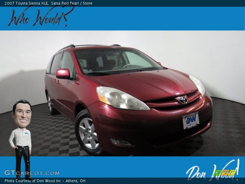 Salsa Red Pearl / Stone 2007 Toyota Sienna XLE