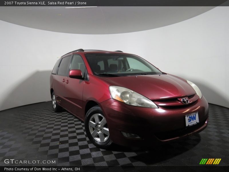 Salsa Red Pearl / Stone 2007 Toyota Sienna XLE
