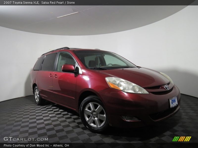 Salsa Red Pearl / Stone 2007 Toyota Sienna XLE