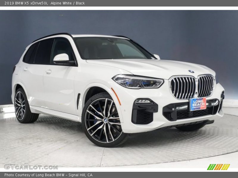 Alpine White / Black 2019 BMW X5 xDrive50i