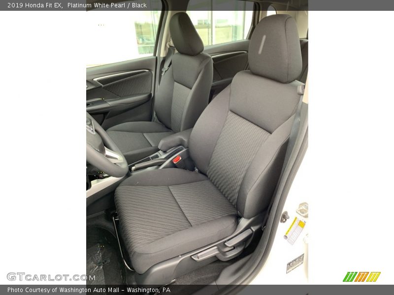 Platinum White Pearl / Black 2019 Honda Fit EX