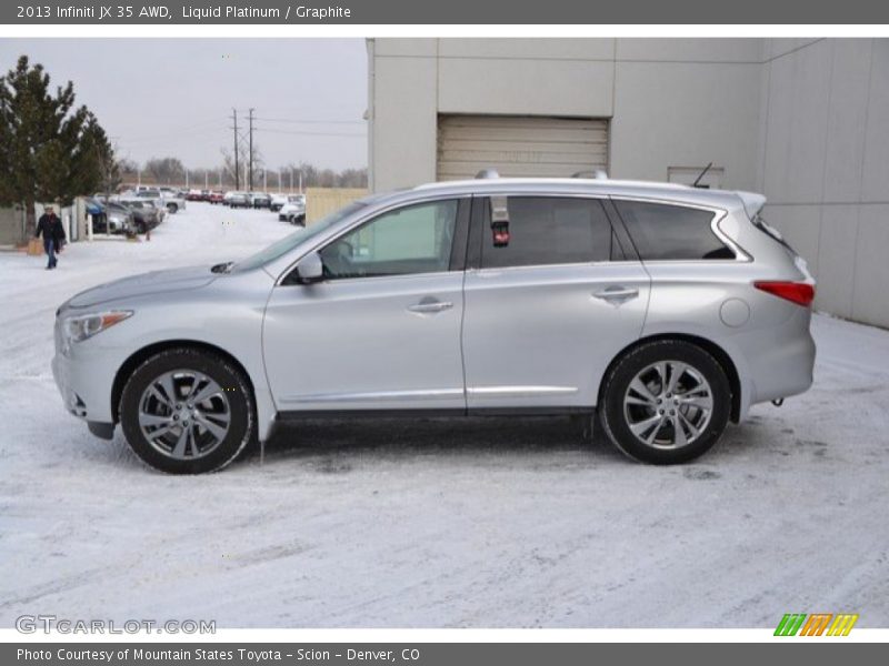 Liquid Platinum / Graphite 2013 Infiniti JX 35 AWD