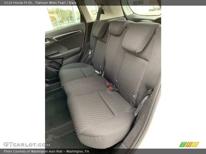 Platinum White Pearl / Black 2019 Honda Fit EX