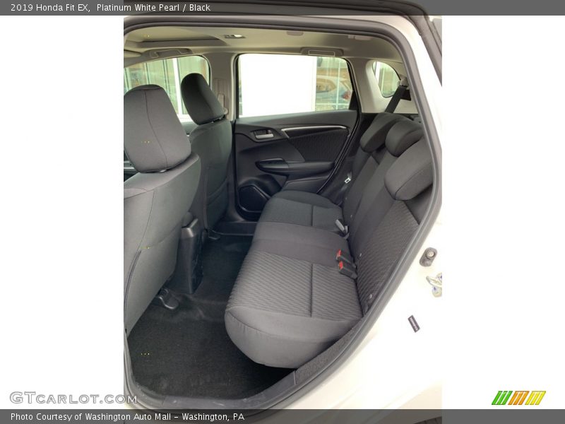 Platinum White Pearl / Black 2019 Honda Fit EX