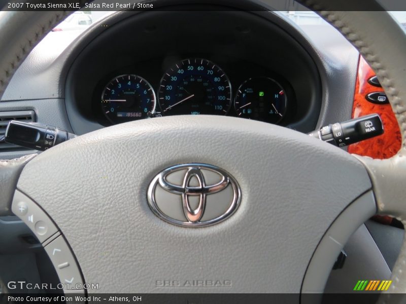 Salsa Red Pearl / Stone 2007 Toyota Sienna XLE