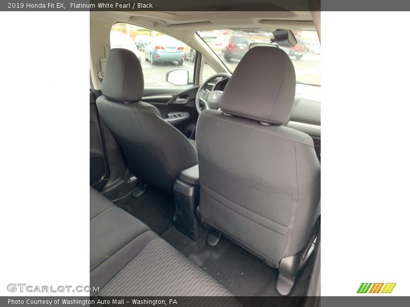 Platinum White Pearl / Black 2019 Honda Fit EX