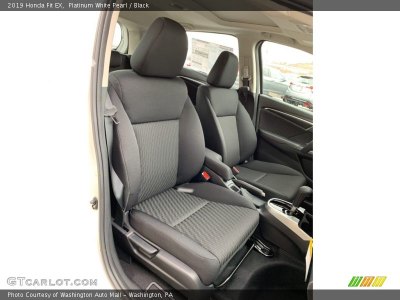 Platinum White Pearl / Black 2019 Honda Fit EX