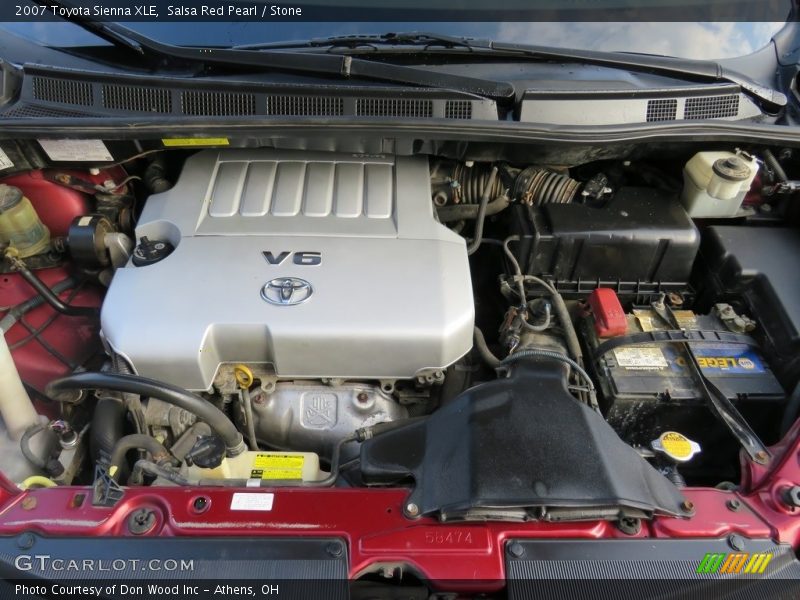 Salsa Red Pearl / Stone 2007 Toyota Sienna XLE