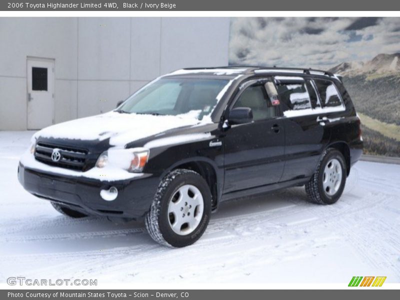 Black / Ivory Beige 2006 Toyota Highlander Limited 4WD