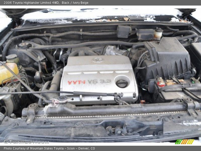 Black / Ivory Beige 2006 Toyota Highlander Limited 4WD