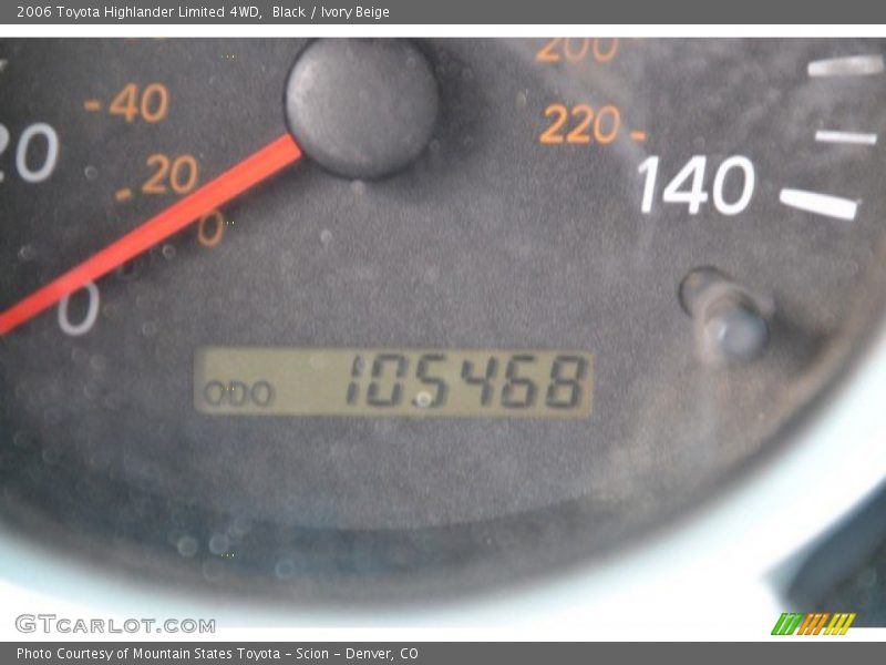 Black / Ivory Beige 2006 Toyota Highlander Limited 4WD