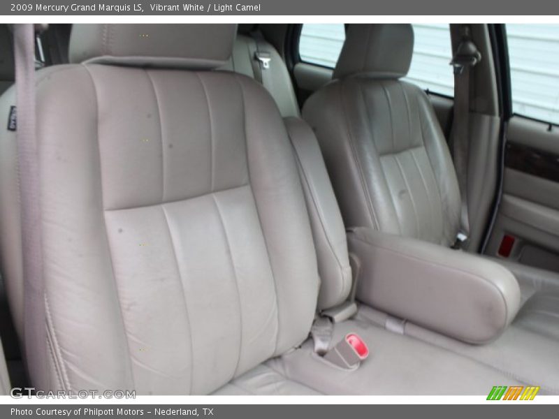 Vibrant White / Light Camel 2009 Mercury Grand Marquis LS