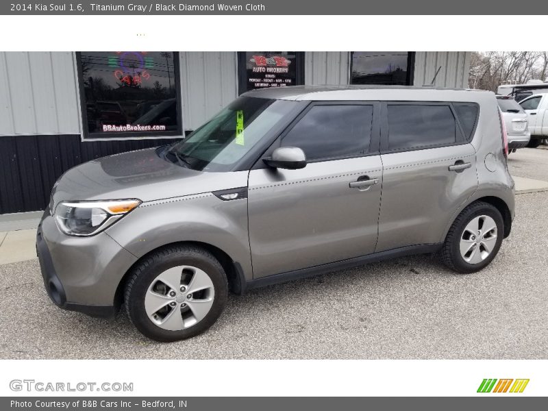 Titanium Gray / Black Diamond Woven Cloth 2014 Kia Soul 1.6