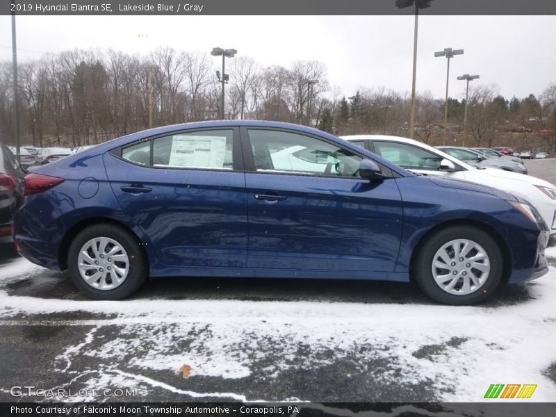 Lakeside Blue / Gray 2019 Hyundai Elantra SE