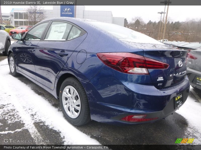 Lakeside Blue / Gray 2019 Hyundai Elantra SE