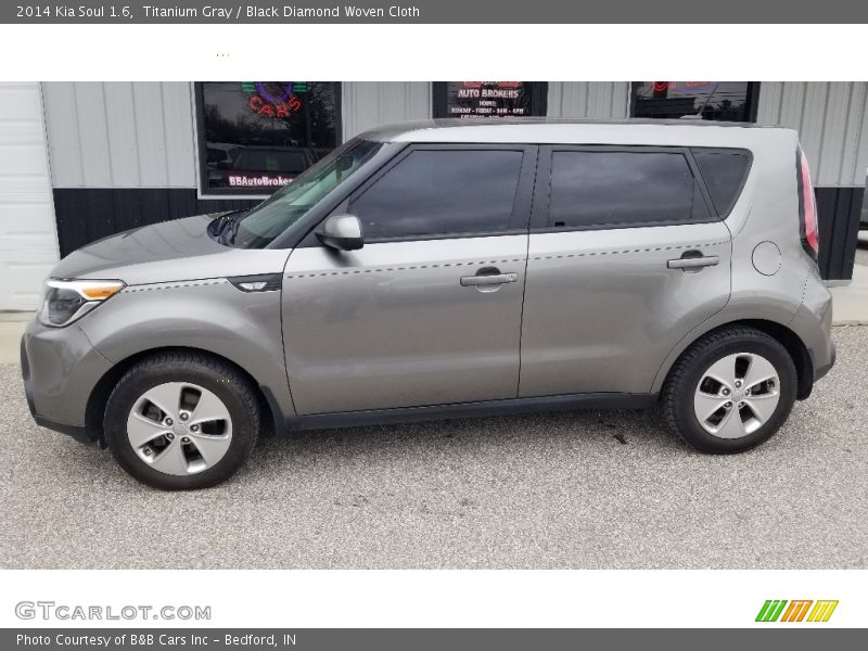 Titanium Gray / Black Diamond Woven Cloth 2014 Kia Soul 1.6
