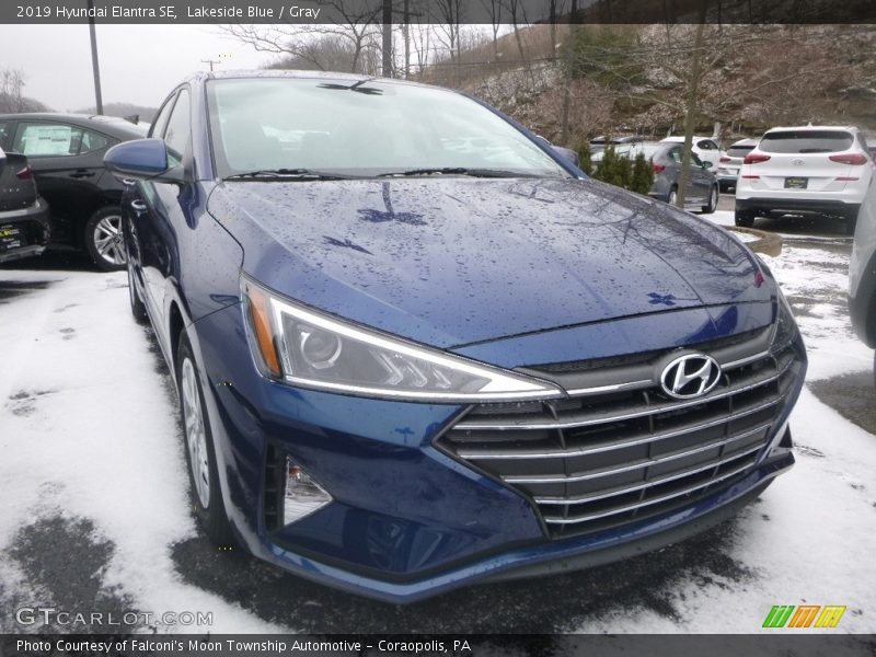 Lakeside Blue / Gray 2019 Hyundai Elantra SE