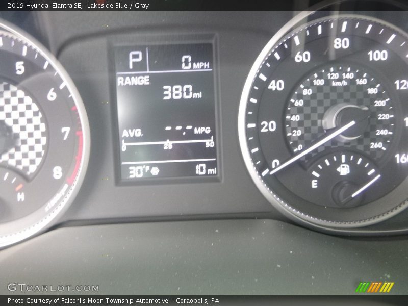 Lakeside Blue / Gray 2019 Hyundai Elantra SE