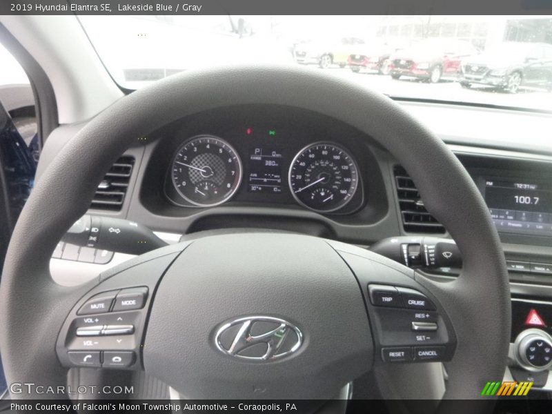 Lakeside Blue / Gray 2019 Hyundai Elantra SE