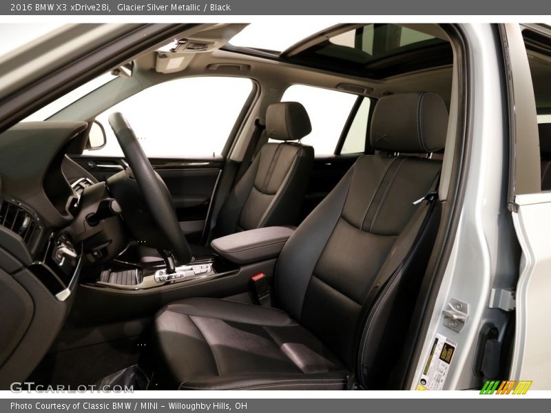 Glacier Silver Metallic / Black 2016 BMW X3 xDrive28i