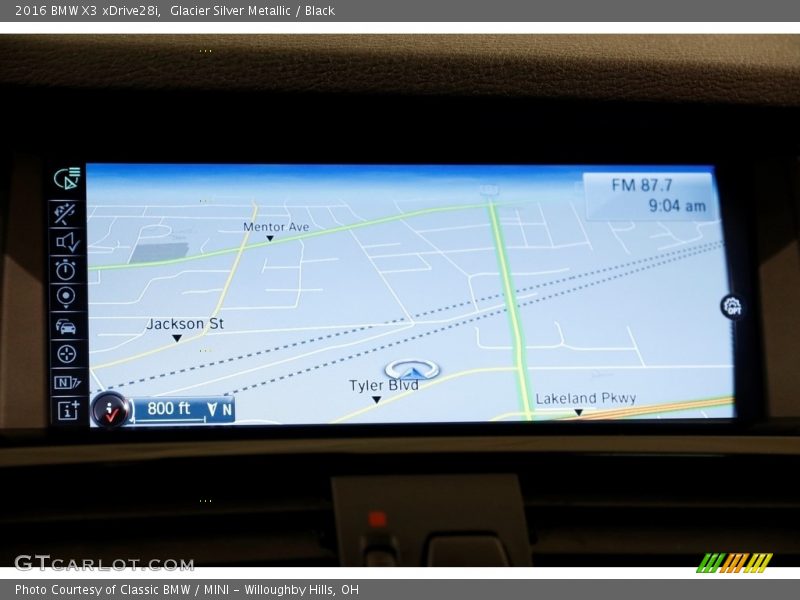 Glacier Silver Metallic / Black 2016 BMW X3 xDrive28i