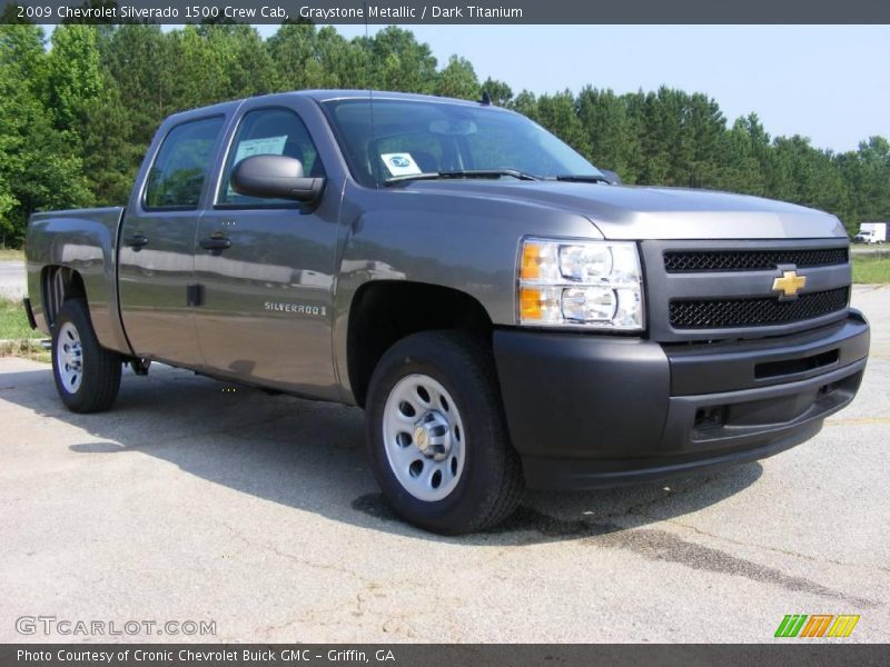 Graystone Metallic / Dark Titanium 2009 Chevrolet Silverado 1500 Crew Cab