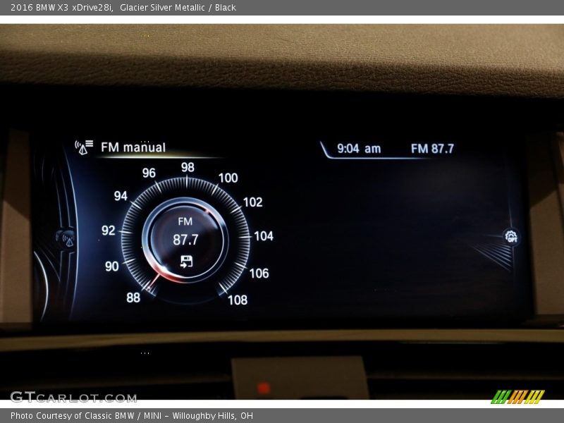 Glacier Silver Metallic / Black 2016 BMW X3 xDrive28i