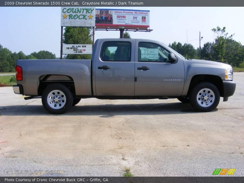 Graystone Metallic / Dark Titanium 2009 Chevrolet Silverado 1500 Crew Cab