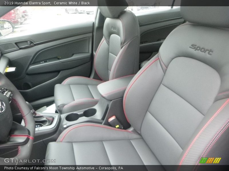 Ceramic White / Black 2019 Hyundai Elantra Sport