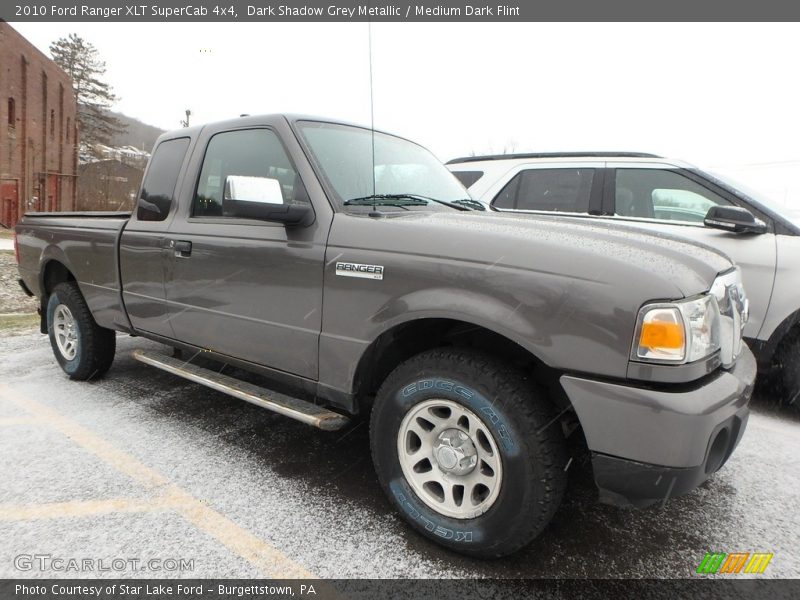 Dark Shadow Grey Metallic / Medium Dark Flint 2010 Ford Ranger XLT SuperCab 4x4