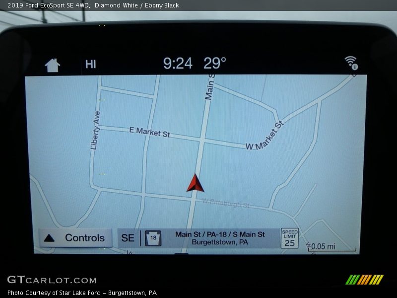 Diamond White / Ebony Black 2019 Ford EcoSport SE 4WD