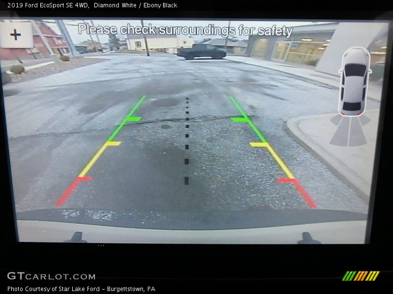 Diamond White / Ebony Black 2019 Ford EcoSport SE 4WD