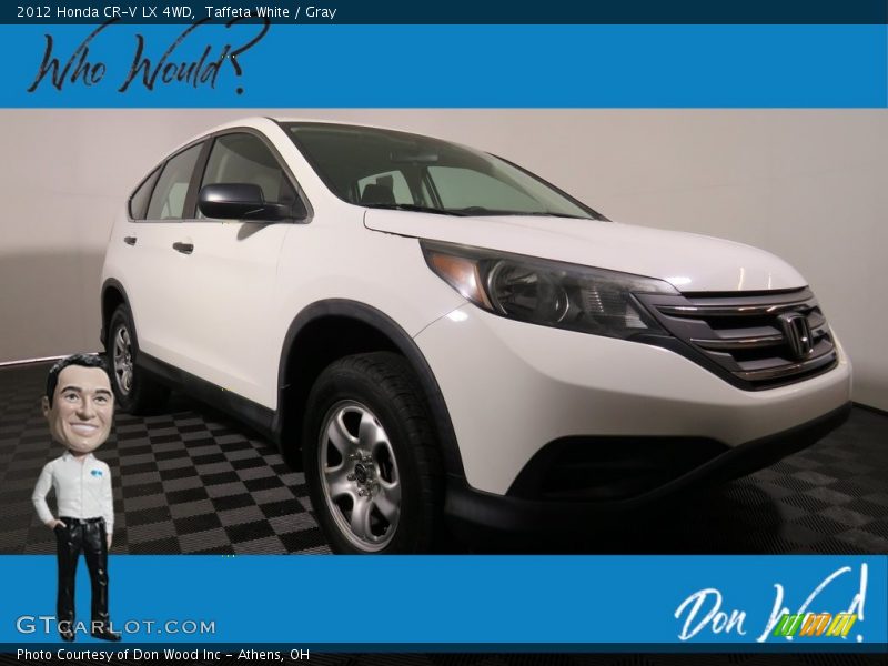 Taffeta White / Gray 2012 Honda CR-V LX 4WD