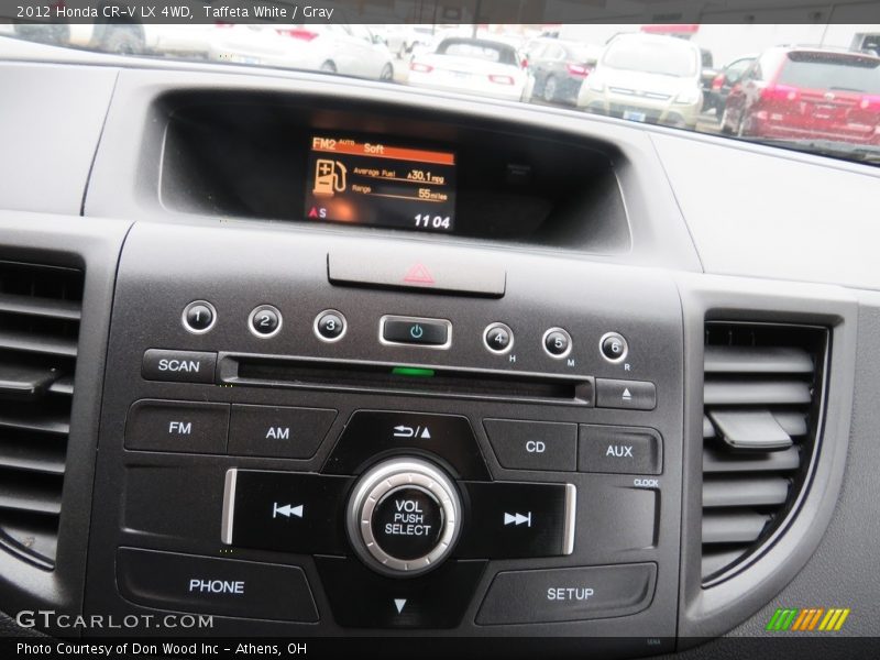 Taffeta White / Gray 2012 Honda CR-V LX 4WD