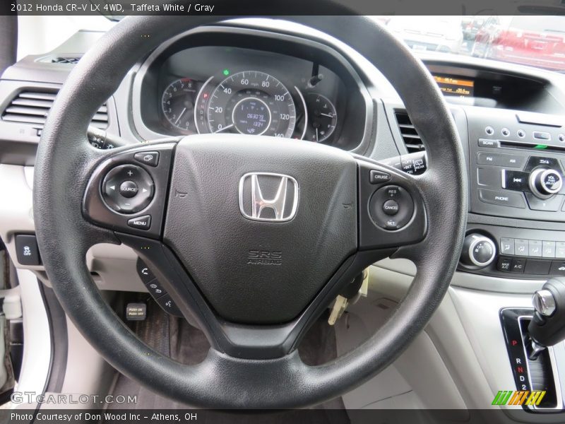 Taffeta White / Gray 2012 Honda CR-V LX 4WD