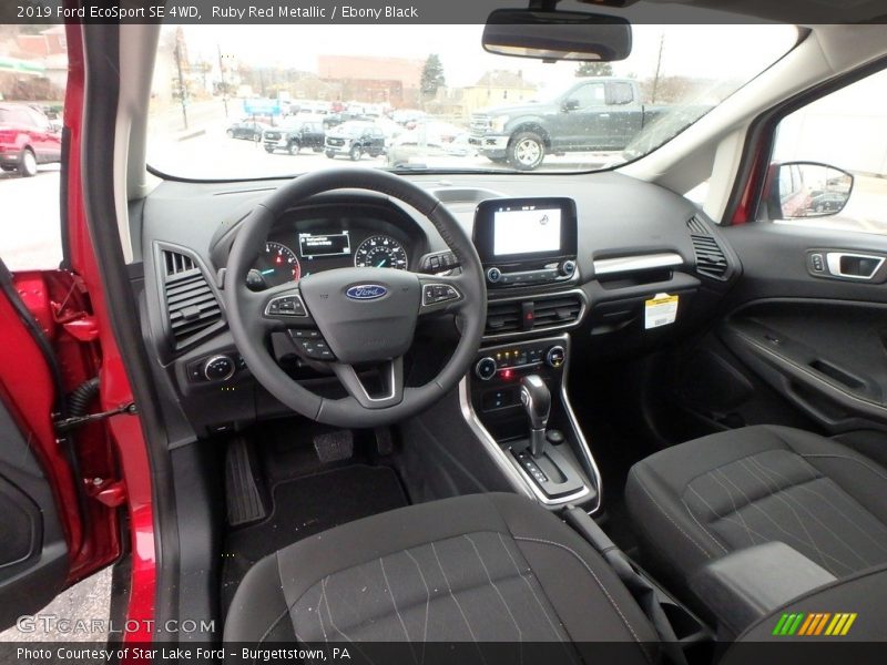  2019 EcoSport SE 4WD Ebony Black Interior