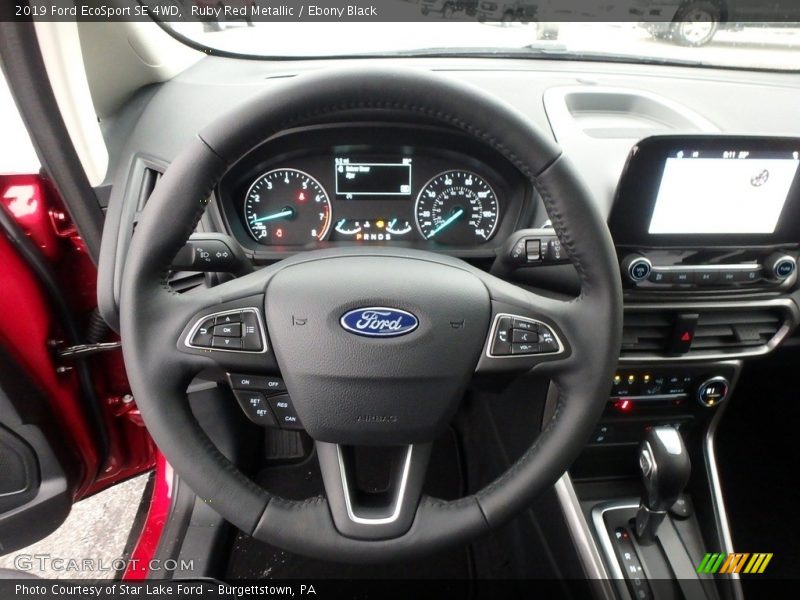 Ruby Red Metallic / Ebony Black 2019 Ford EcoSport SE 4WD